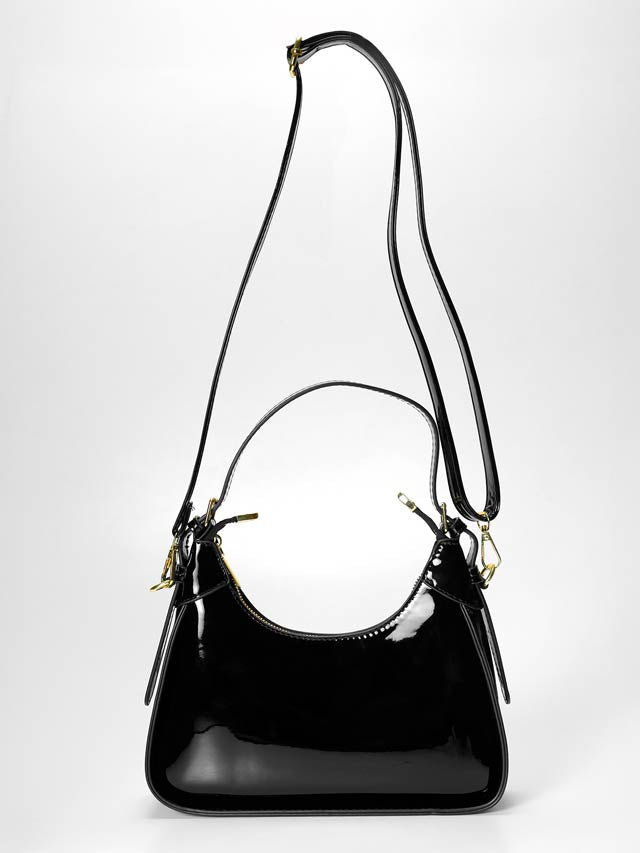 7/21新作![2way]エナメルバックルハンドル＆ショルダーバッグ