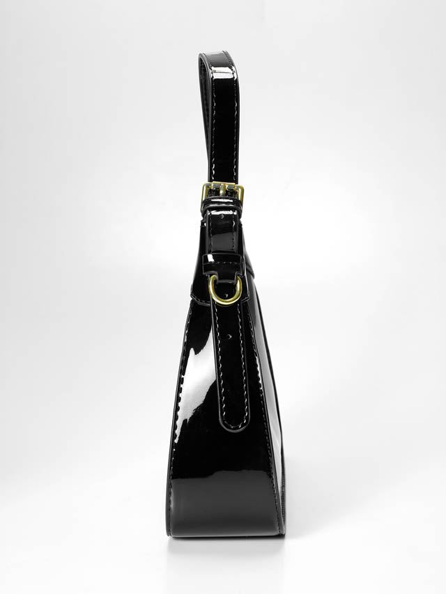 7/21新作![2way]エナメルバックルハンドル＆ショルダーバッグ