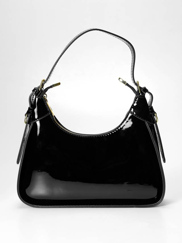 7/21新作![2way]エナメルバックルハンドル＆ショルダーバッグ