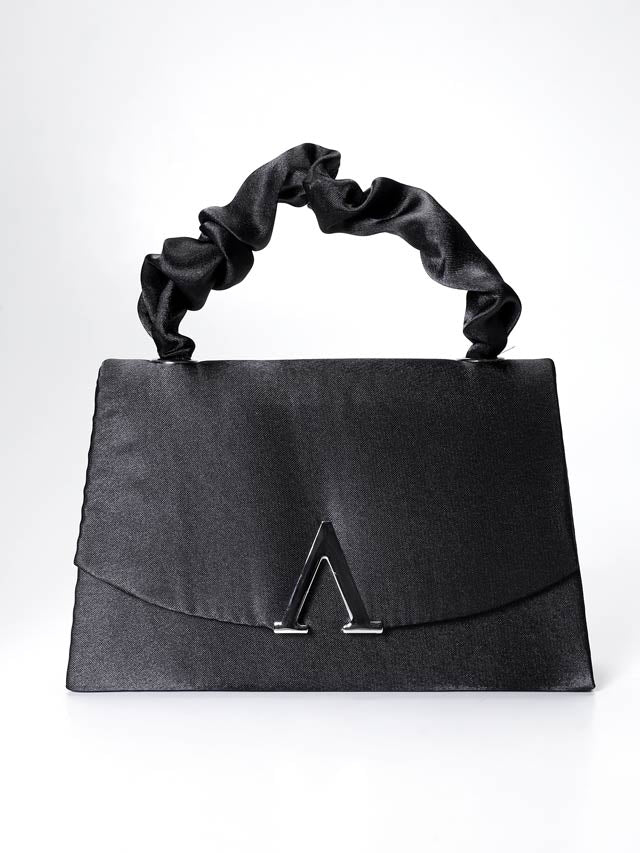 8/4新作![2way]Vビジューシャーリングハンドル＆ショルダーバッグ