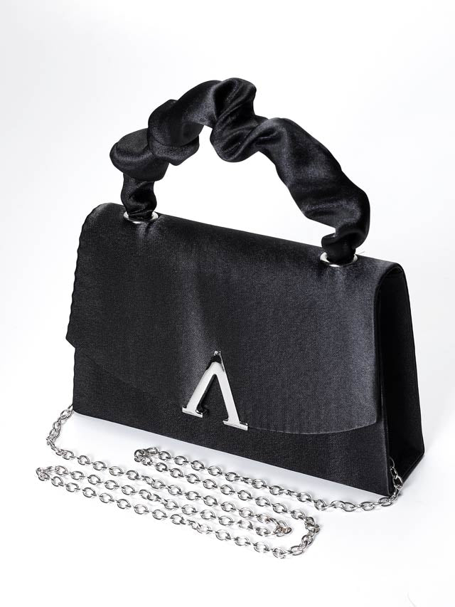 8/4新作![2way]Vビジューシャーリングハンドル＆ショルダーバッグ