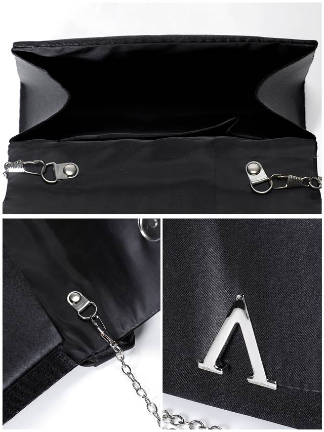 8/4新作![2way]Vビジューシャーリングハンドル＆ショルダーバッグ