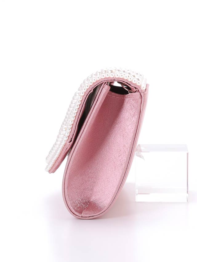 [2way]ゴージャスパールビジュークラッチバッグ