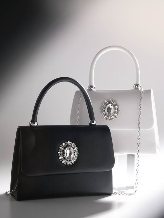 8/1再入荷![2way]ゴージャスビジュースクエアハンドバッグ