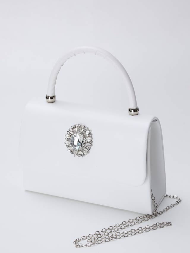 8/1再入荷![2way]ゴージャスビジュースクエアハンドバッグ