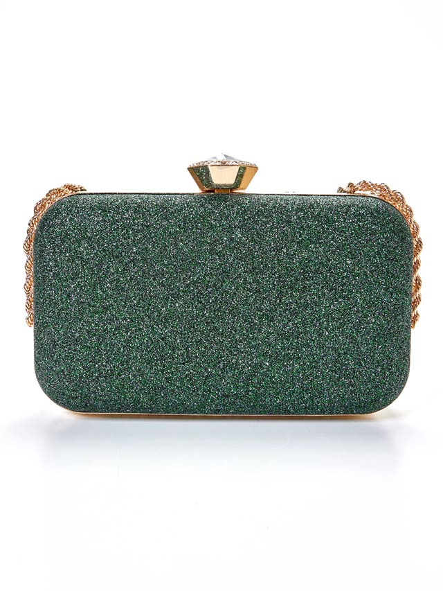 [2way]ラグジュアリーグリッターストーンハンド＆ショルダーバッグ