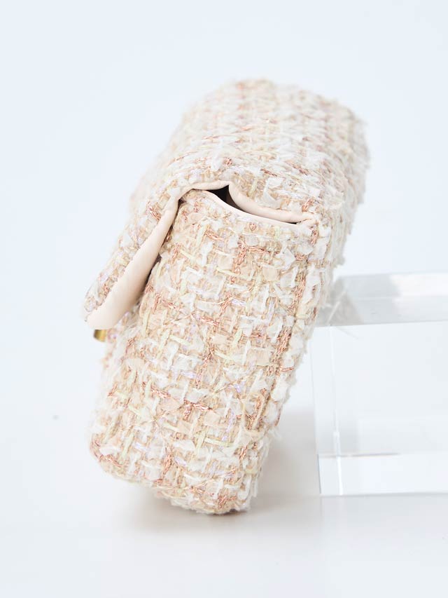 8/1再入荷! ミックスツイードバックルショルダーバッグ