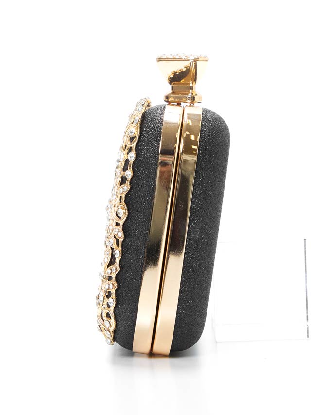 [2way]ゴージャスラメフラワービジュークラッチバッグ