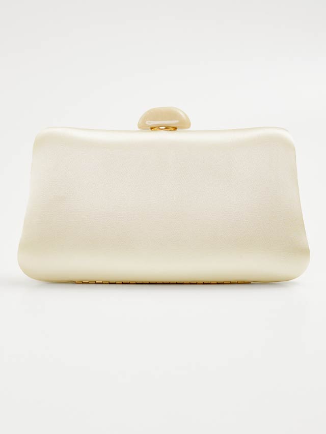 [2way]グロッシーサテンクラッチバッグ