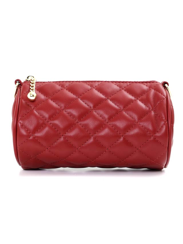 キルティングシリンダーショルダーバッグ