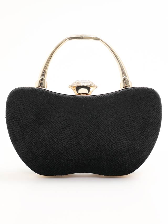 ベロアハンドルクラッチバッグ