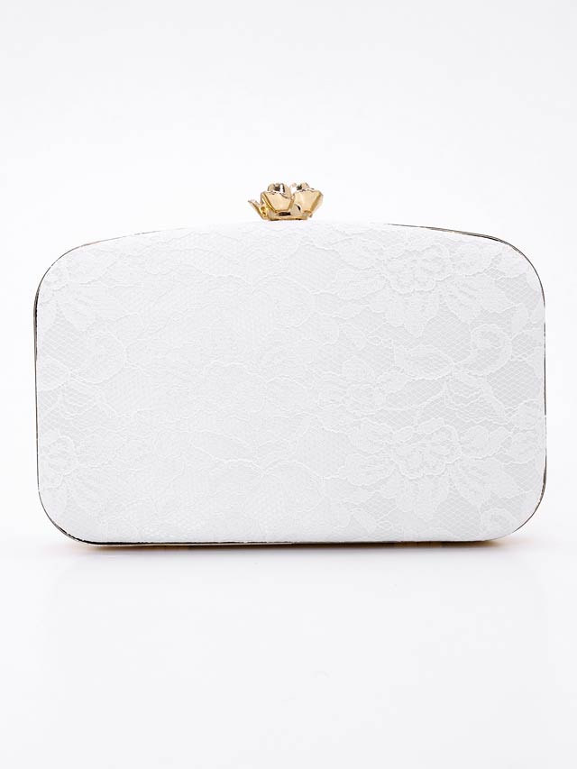 [2way]ブルーミングレースクラッチバッグ