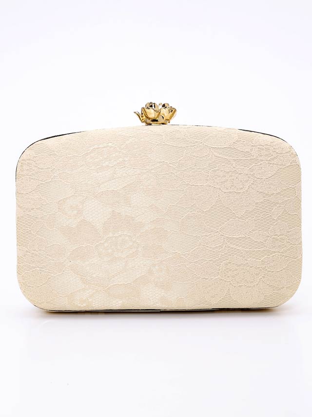 [2way]ブルーミングレースクラッチバッグ