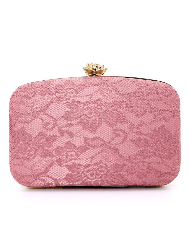 [2way]ブルーミングレースクラッチバッグ