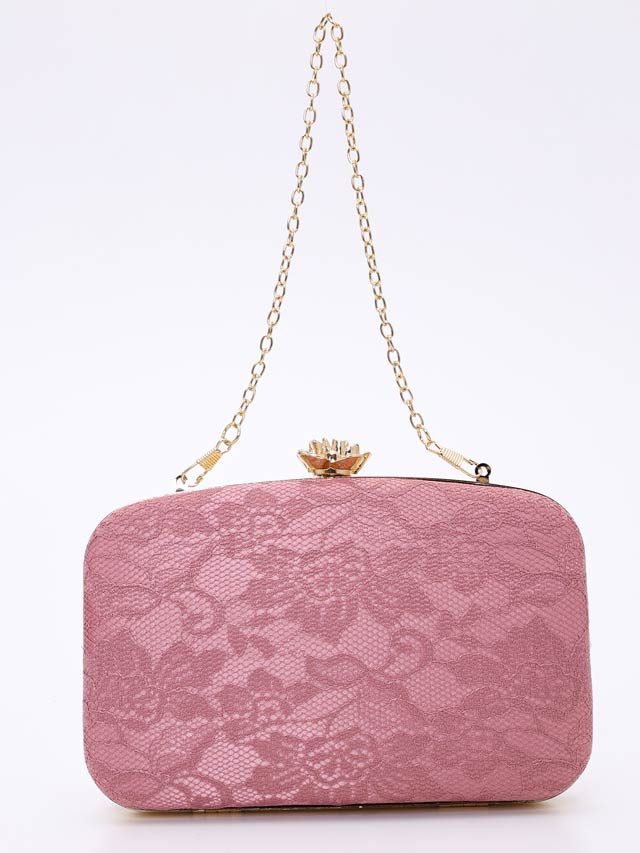 [2way]ブルーミングレースクラッチバッグ