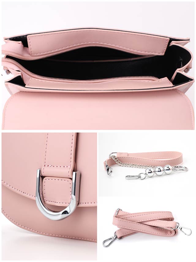 [2way]シルバーバックルハンド＆ショルダーバッグ