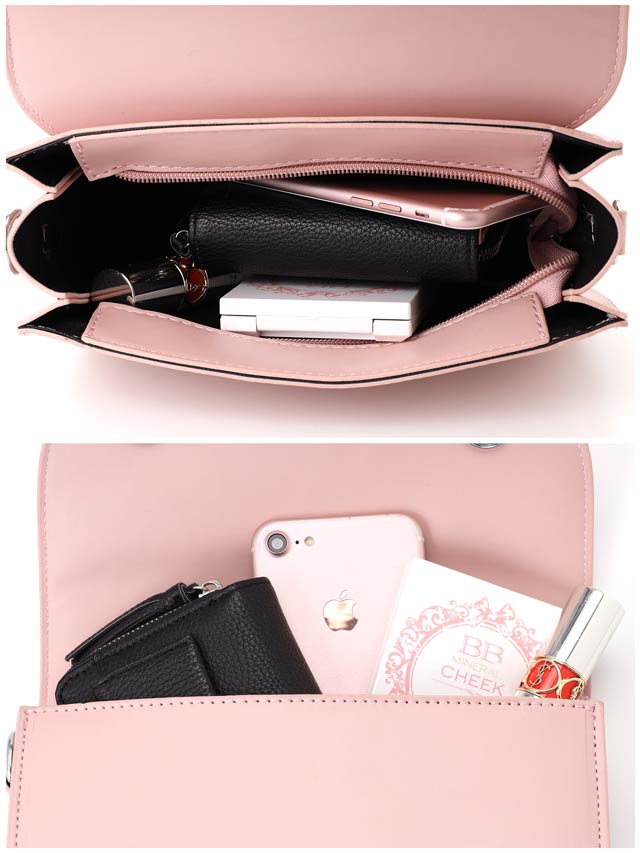 [2way]シルバーバックルハンド＆ショルダーバッグ