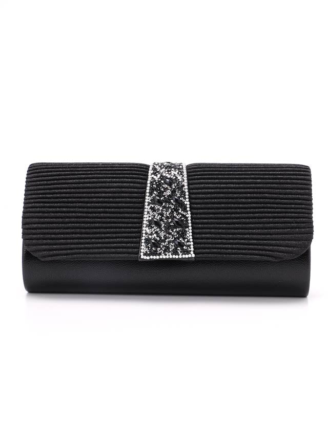 [2way]ゴージャスフロントビジュークラッチバッグ＆ショルダーバッグ