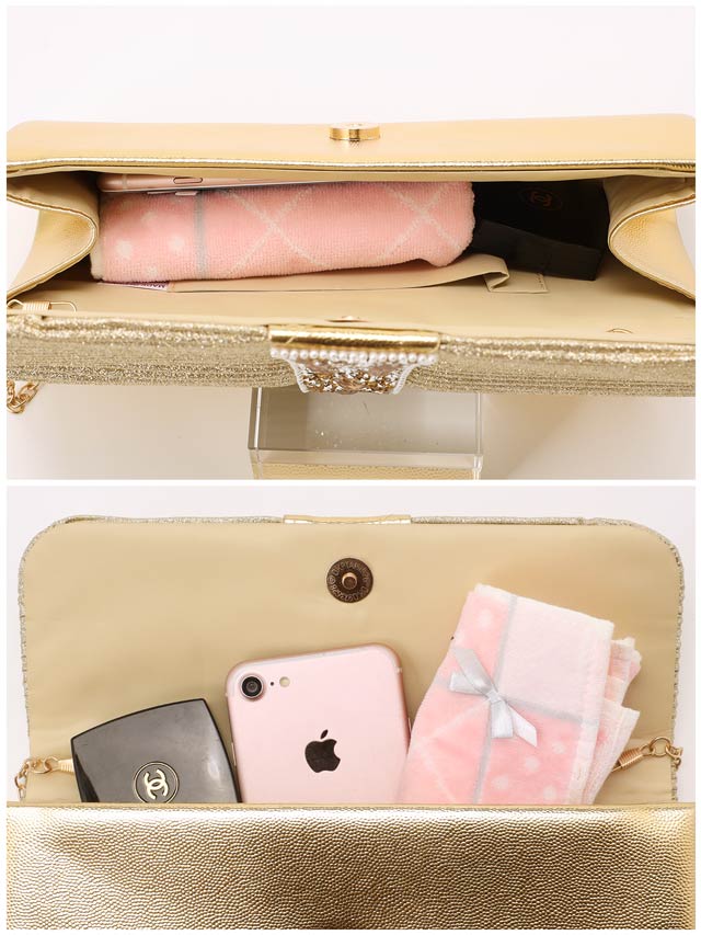 [2way]ゴージャスフロントビジュークラッチバッグ＆ショルダーバッグ