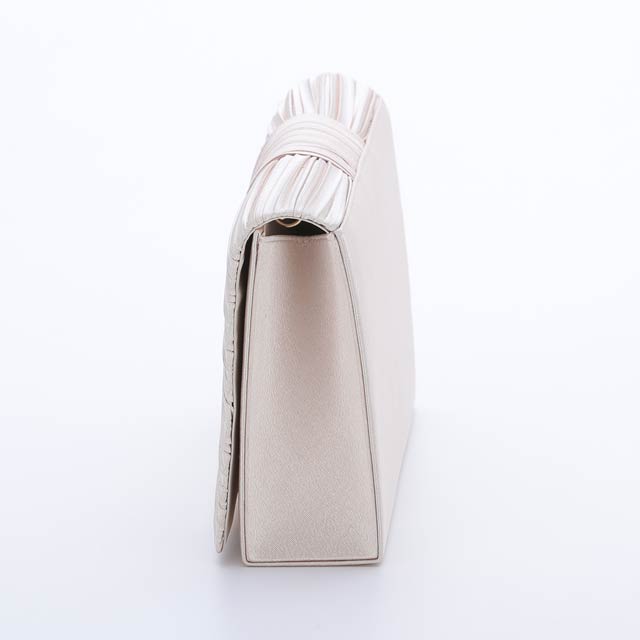 [全3色][2way]レイヤードプリーツクラッチバッグ