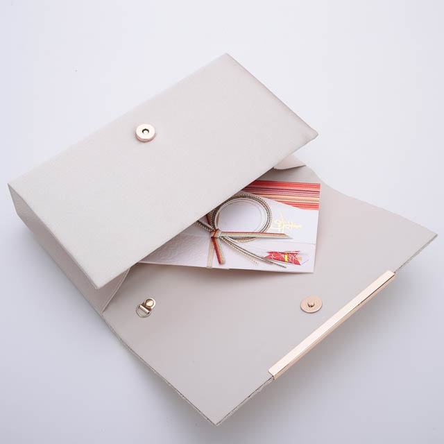 [全3色][2way]レイヤードプリーツクラッチバッグ