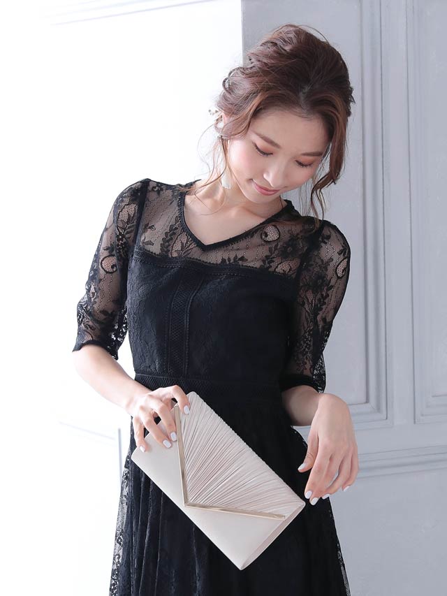 7/10再入荷![全3色][2way]プリーツレタークラッチバッグ