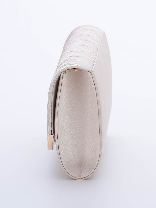 7/10再入荷![全3色][2way]エレガントプリーツクラッチバッグ