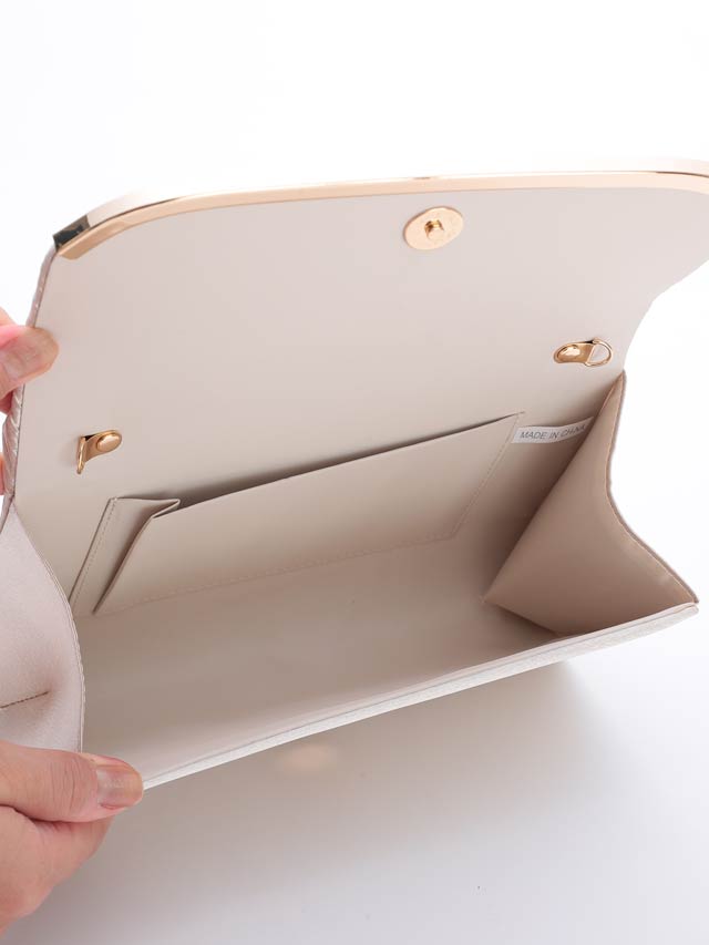 7/10再入荷![全3色][2way]エレガントプリーツクラッチバッグ