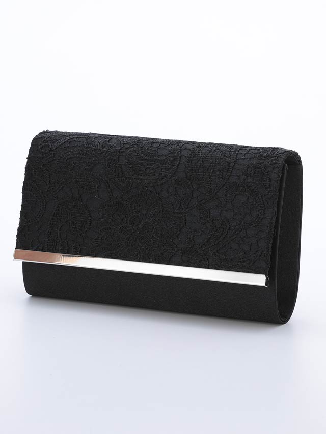 7/10再入荷![全3色][2way]レースデザインクラッチバッグ