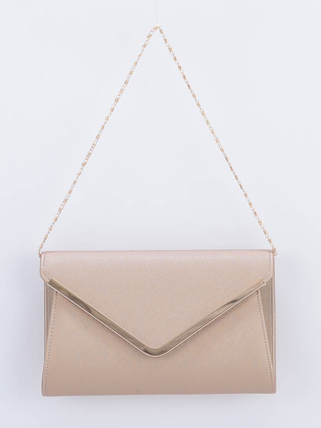 7/10再入荷![全3色][2way]シンプルデザインレタークラッチバッグ