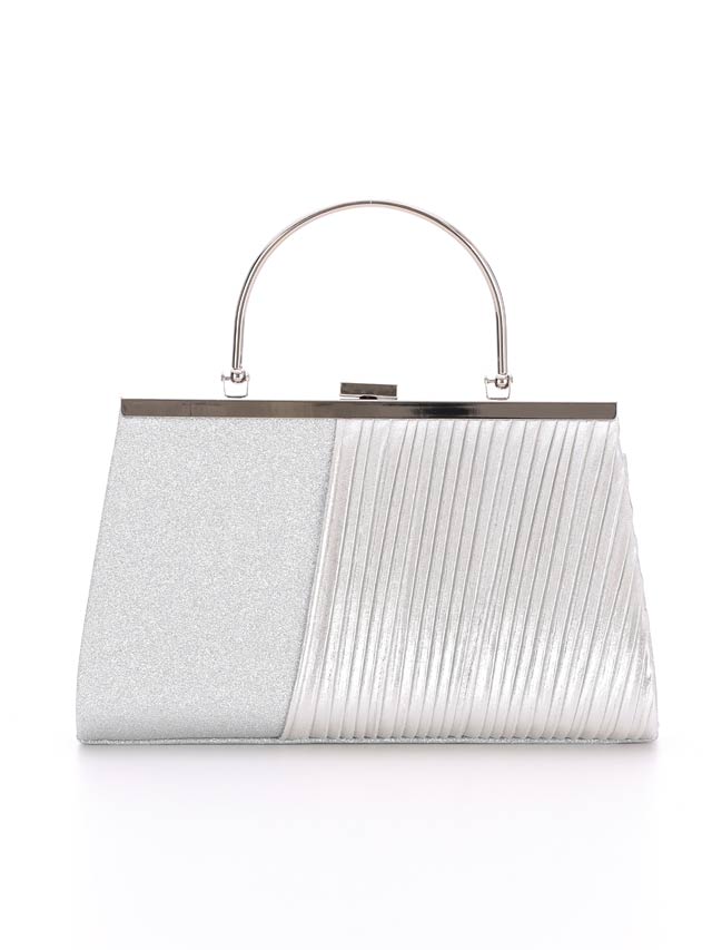 7/10再入荷!グリッター プリーツ デザインパーティーバッグ