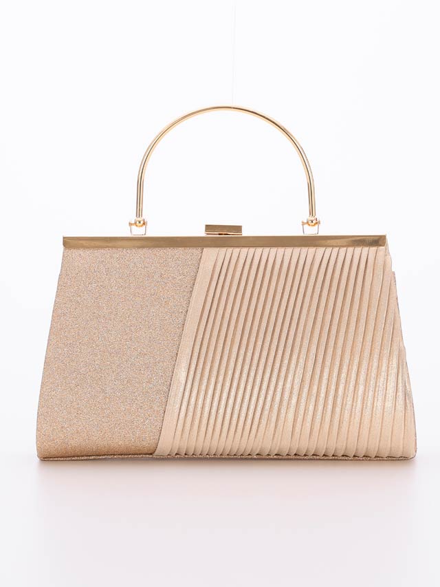 7/10再入荷!グリッター プリーツ デザインパーティーバッグ