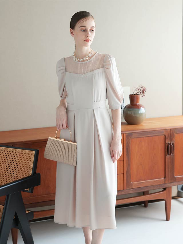 5/8再入荷!メタルハンドルラメプリーツパーティーバッグ