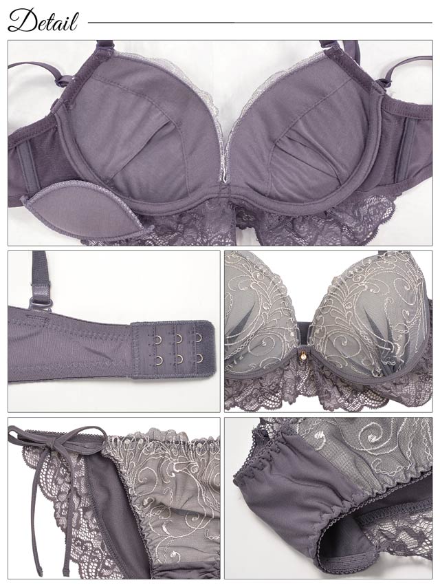8/6再販!【三上悠亜着用】ロイヤルレースレイヤードブラジャー&サイド紐フルバックショーツ[推し][人気]