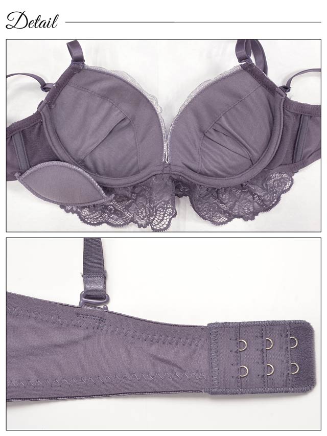 8/6再販!【Tバック】【三上悠亜着用】ロイヤルレースレイヤードブラジャー&サイド紐Tバックショーツ[推し][人気]