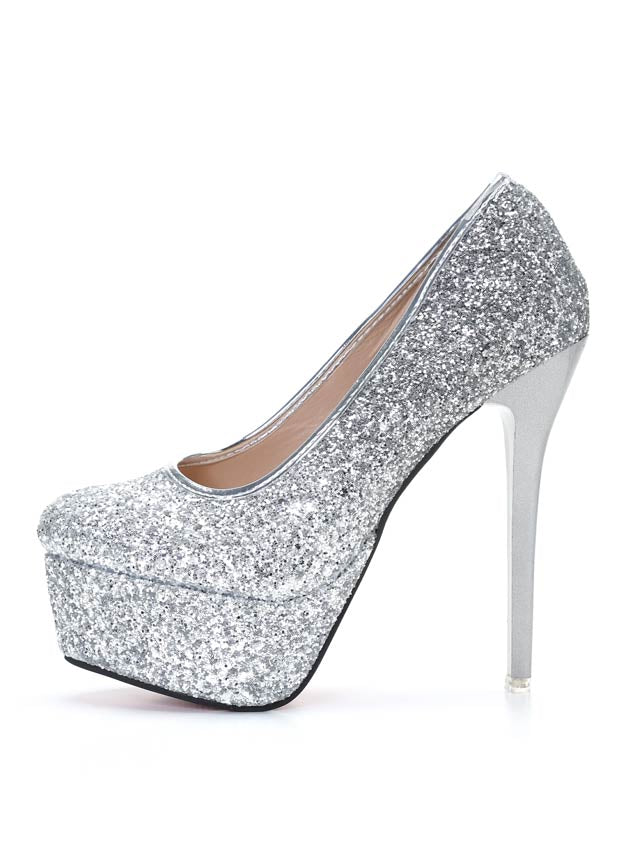8/1再入荷![15cmヒール]ゴージャスグリッターラメヒールパンプス[dazzyオリジナル]