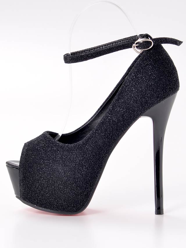 7/15再入荷!  [14cmヒール]ラメグリッターxメタリックヒールパンプス[dazzyオリジナル]