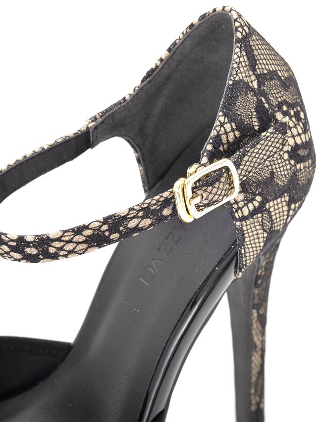 7/3再入荷!ストラップ付ラメ入りフラワーレースサンダル