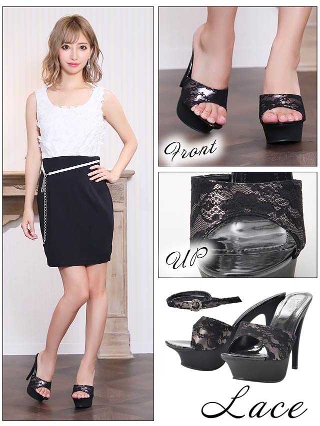 7/3再入荷![13cmヒール]3wayシンプルくびれストームサンダル[dazzyオリジナル]