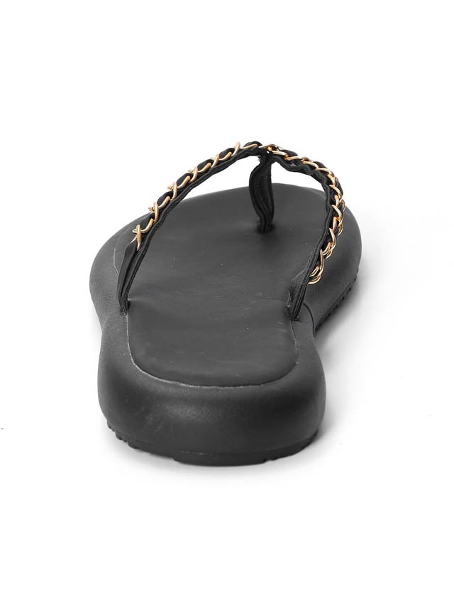 ゴールドチェーンフラットビーチサンダル【dazzy beach/2025ビキニ】