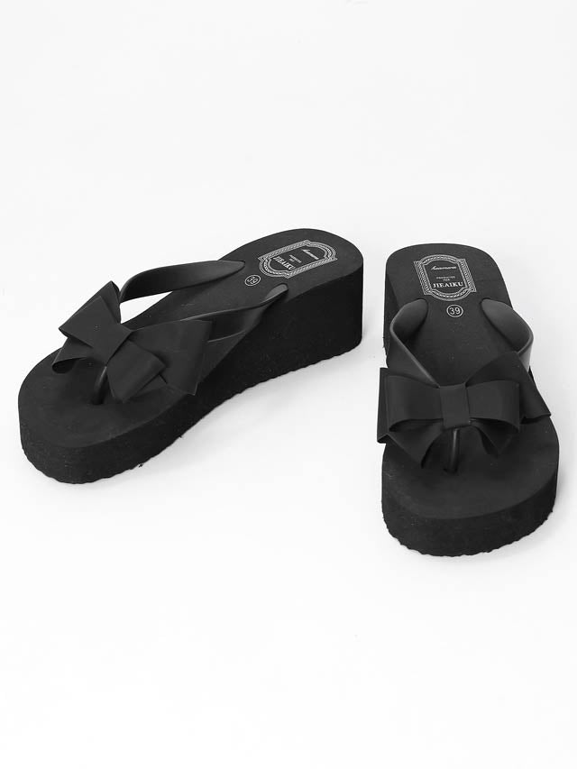 リボンデザインビーチサンダル【dazzy beach/2025ビキニ】