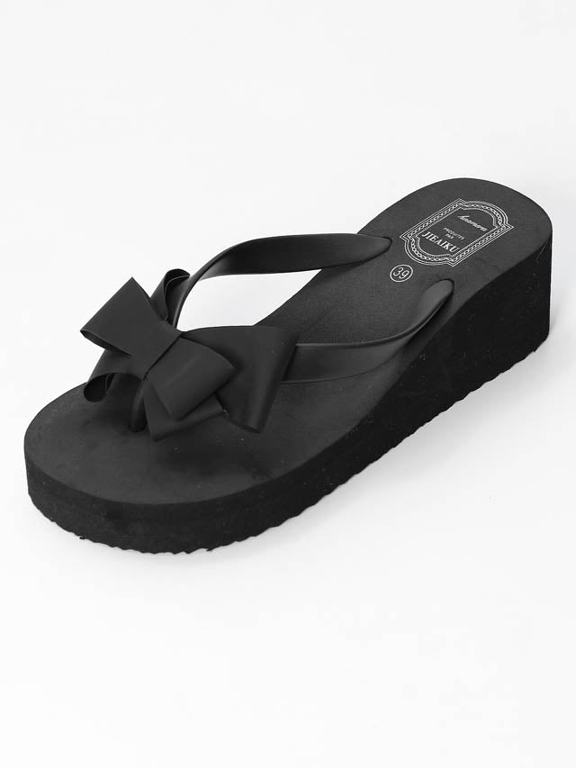 リボンデザインビーチサンダル【dazzy beach/2025ビキニ】