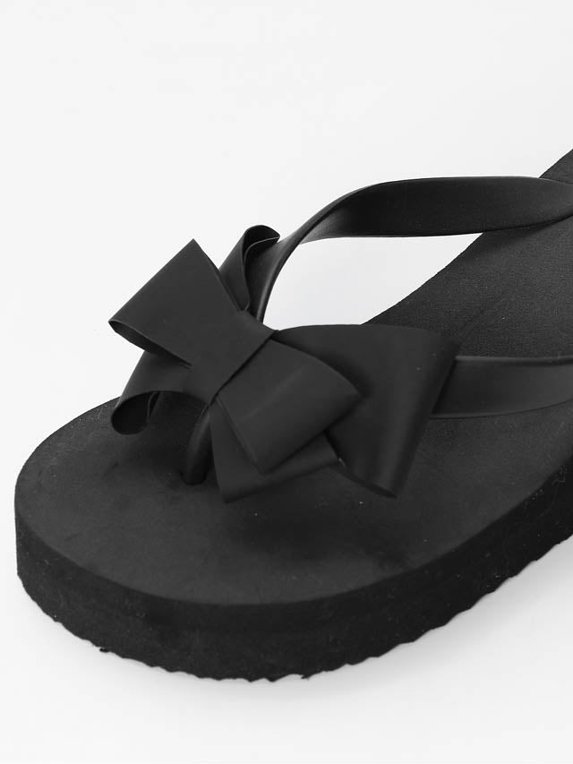 リボンデザインビーチサンダル【dazzy beach/2025ビキニ】