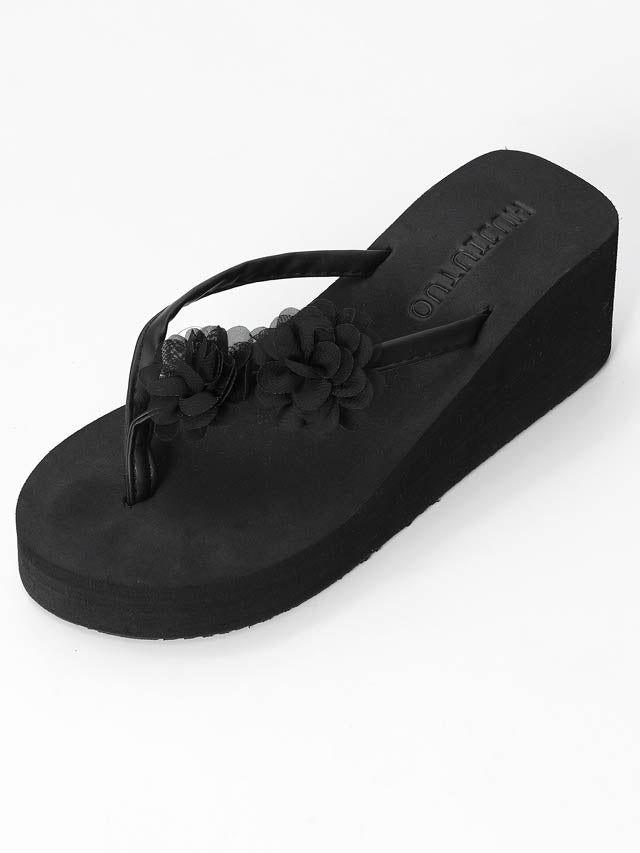 フラワーモチーフビーチサンダル【dazzy beach/2025ビキニ】