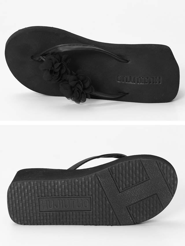 フラワーモチーフビーチサンダル【dazzy beach/2025ビキニ】