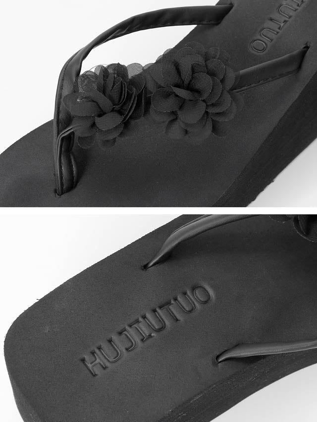 フラワーモチーフビーチサンダル【dazzy beach/2025ビキニ】