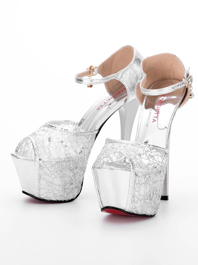 7/25再入荷![16cmヒール]チャーム付き美脚オープントゥサンダル