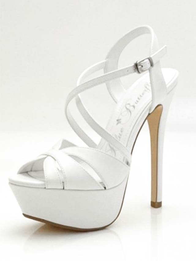 7/25再入荷![16cmヒール]クロスストラップサンダル[9005][Blue Butterfly]