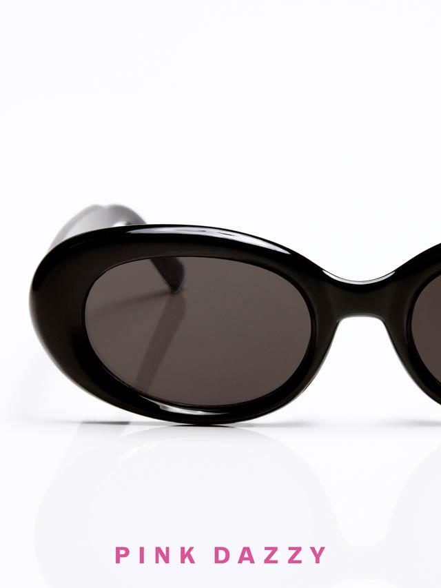 オーバルスモールフレームサングラス