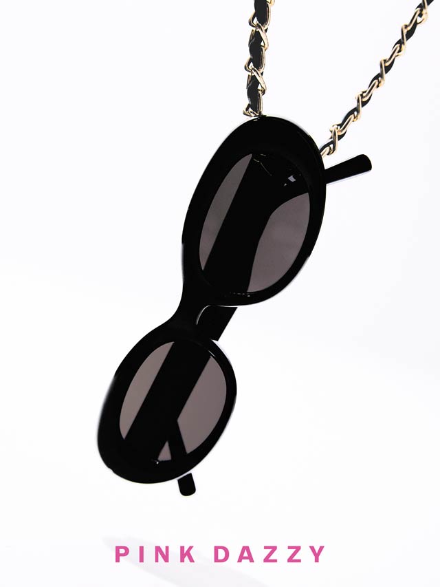 オーバルスモールフレームサングラス